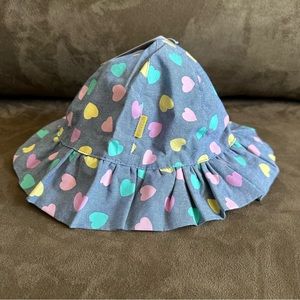 Dasmini Light Demin & Hearts Toddler Sun Hat